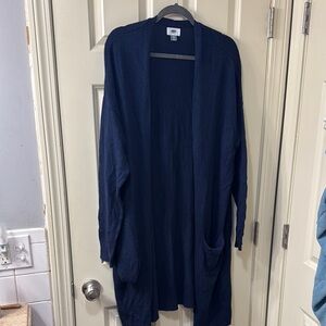 Old Navy Blue Knit Cardigan Sweater